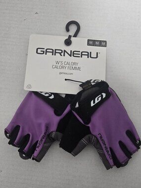 NEW Louis Garneau Women's Calory Cycling Gloves Purple Black Size Medium NWT